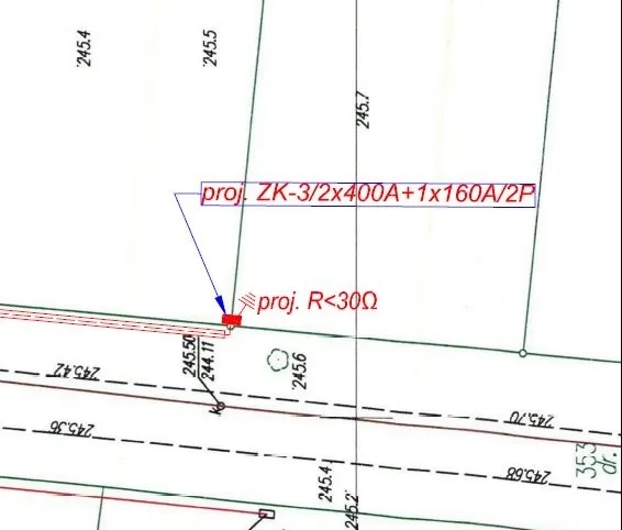Jakie są przepisy dotyczące odległości skrzynki elektrycznej od granicy działki?